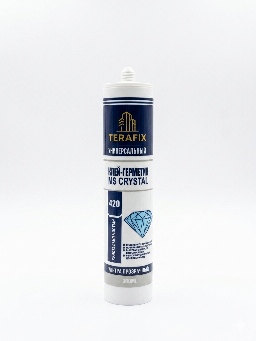 Terafix TF420C MS Crystal shaffof yelim-germetik